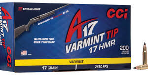 CCI A17 17HMR 17GR Tipped Varmint 200Rd Box