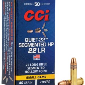 CCI Quiet-22 22LR 40 Grain Segmented HP 50Rd Box 970