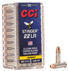 CCI Stinger 22LR 32 Grain HP 50Rd 0050