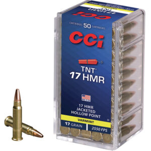 CCI TNT 17 HMR 17Grain JHP 50 Rounds