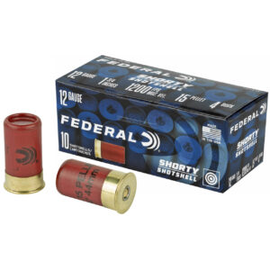 Federal Shorty Shotshells 12Ga 1-3/4" #4Buck 10Rd