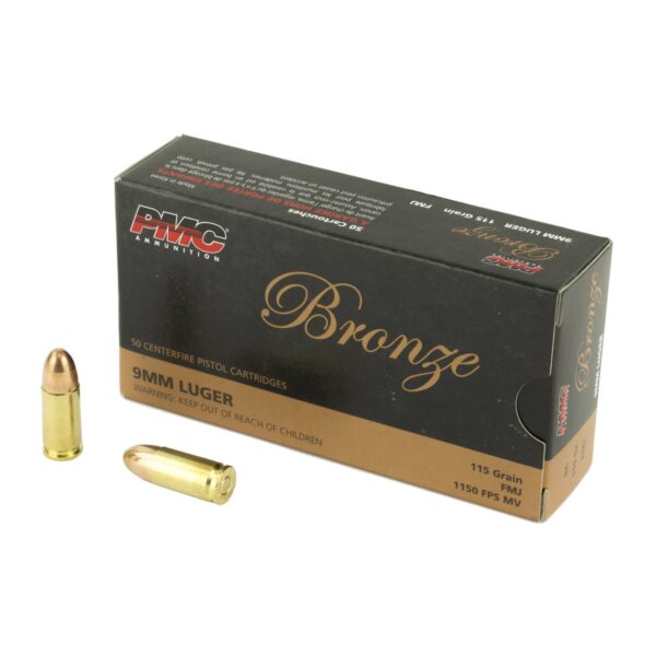 PMC Bronze 9mm 115 Grain FMJ 50Rd Box