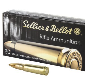 S&B Rifle Ammunition 7.62x39mm 124gr FMJ 20Rd