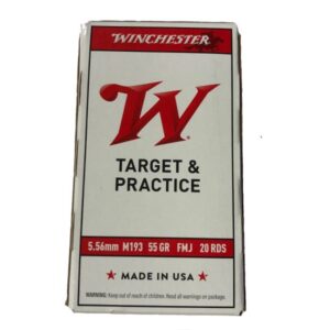 Winchester Target & Practice M193 5.56NATO 55Gr FMJ 20Rd
