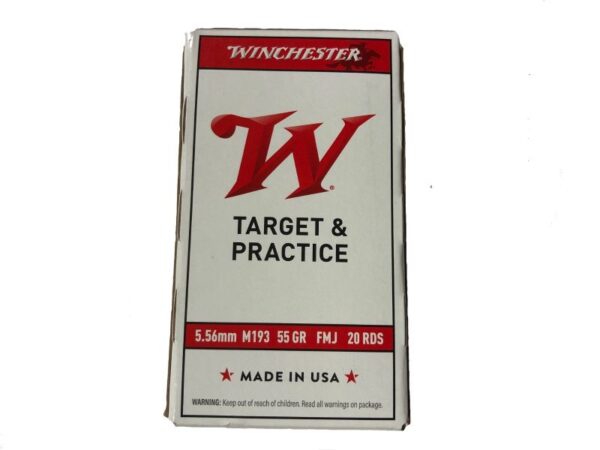 Winchester Target & Practice M193 5.56NATO 55Gr FMJ 20Rd