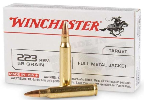 Winchester USA 223 Remington 55GR FMJ 20Rd Box